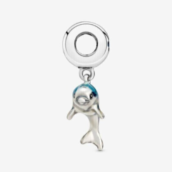 Pandora Shimmering Dolphin Dangle Charm - Picture 2 of 5
